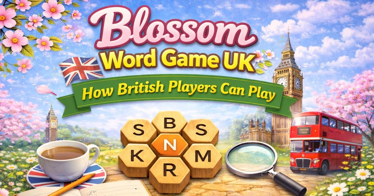 Colorful word game promotional image