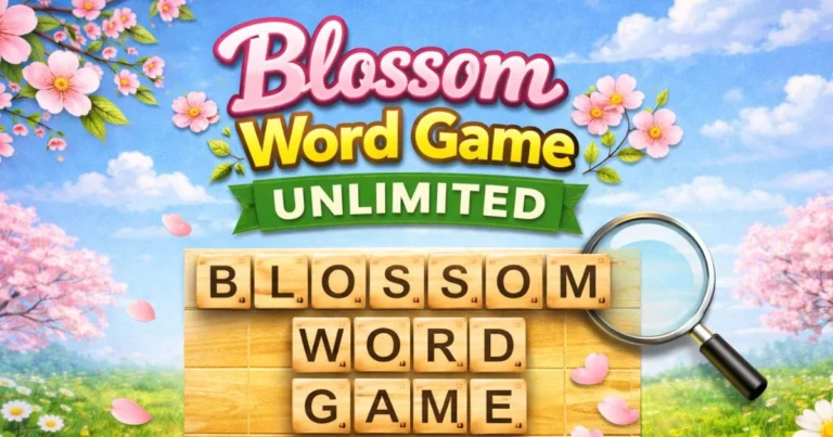 Colorful word game promotional image