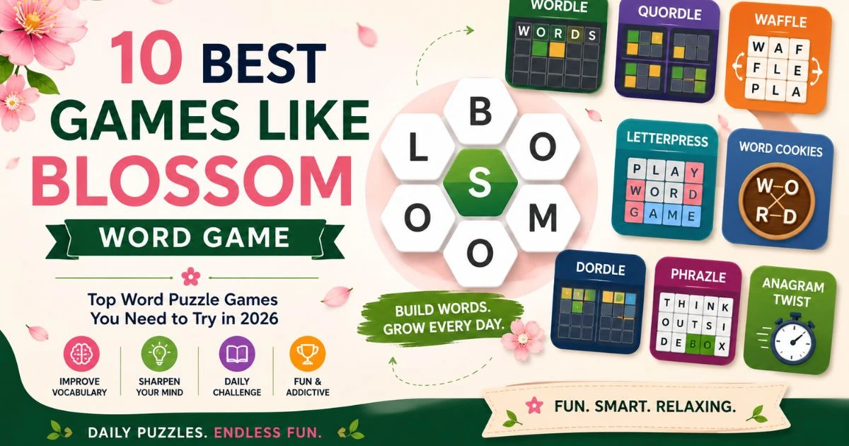Top Alternatives – Best Games Like Blossom Word Game