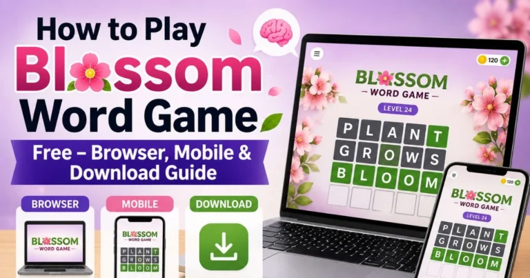 Play Blossom Word Game Free Online in Mobile Phone
